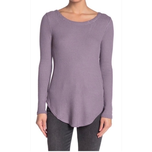 Chaser Tops - Chaser Knit Top Purple Violet Size M